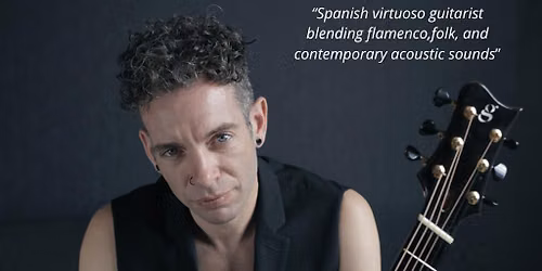Pipo Romero virtuoso guitarist at AMW (7 pm and 9 pm shows)