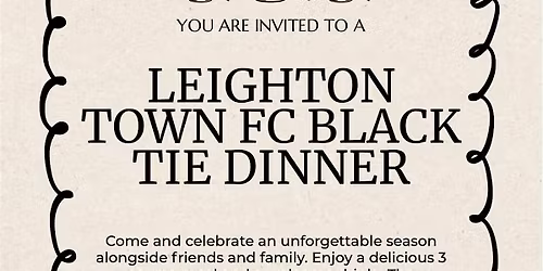 BLACK TIE DINNER