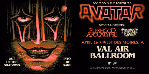 Avatar with Fleshgod Apocalypse & Frozen Soul at Val Air Ballroom