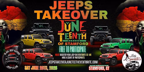 JEEPS TAKEOVER THE JUNETEETH PARADE OF STAMFORD (FREE JEEP SIGN UP)