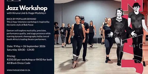 Fosse-Inspired Jazz Workshop in Johannesburg with Kiruna Lind & Hugo Madeleyn - Sept