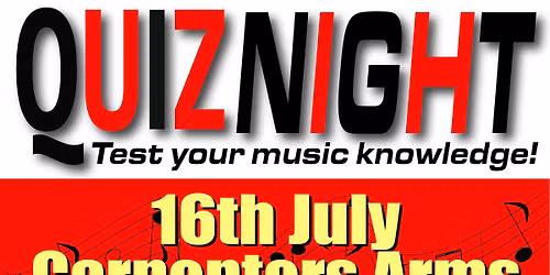 Quiz Night - Come test your music knowledge