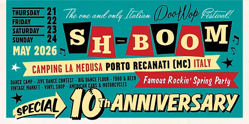 Sh-Boom Rockin' DOO-WOP FESTIVAL 10th ANNIVERSARYY