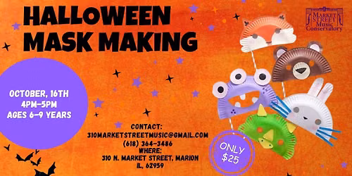 HALLOWEEN MASK MAKING | Market Street Music Conservatory