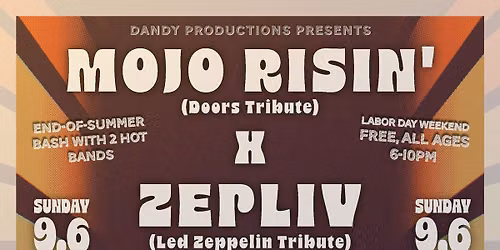 End-of-Summer Bash with Mojo Risin x Zepliv | Crowne Plaza Ventura Beach | Sun 9.6, 6-10pm | FREE