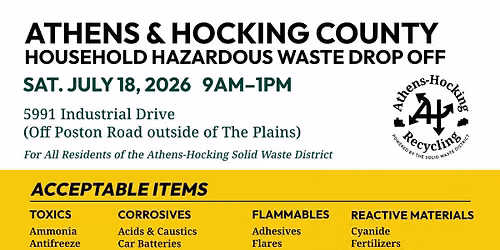 Household Hazardous Waste Collection Day & Styrofoam Recycling