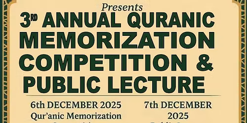 Qur'an competition and Public lectures 
