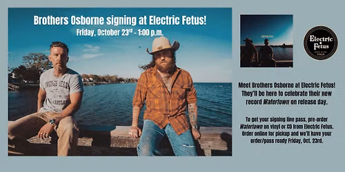 Brothers Osborne In-store Signing