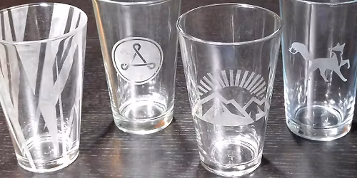 Glass Etching Drinkware Workshop