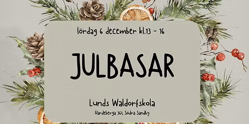 Julbasar på Lunds Waldorfskola