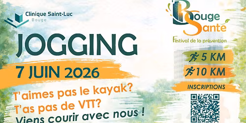 \ud83c\udfc3\u200d\u2642\ufe0f JOGGING - Bouge Sant\u00e9 (5 & 10 km)