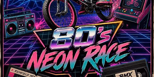 80's Neon Race (Trading Card Series)
