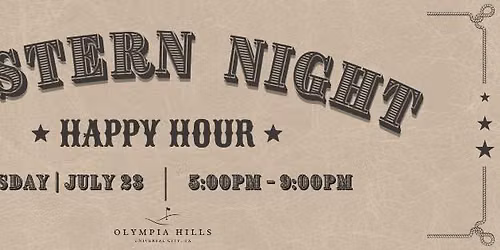 Western Night at the Hills!