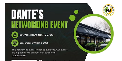 Networking at Dante's - September 2nd, 2026