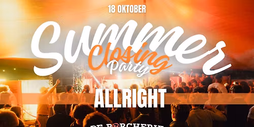 🔥 Summer Closing Party 18/10 🌴 