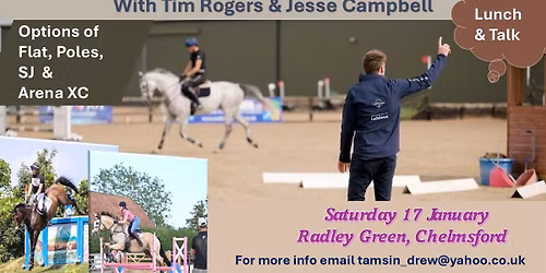 Tim Rogers & Jesse Campbell Training day (flat, poles, SJ & XC)