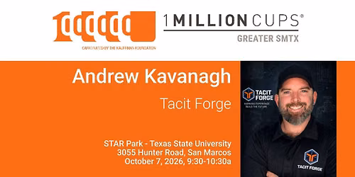 1 Million Cups Greater SMTX October 2026