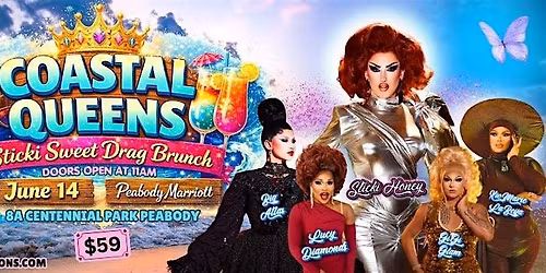 Sticki Sweet's Coastal Queens Drag Brunch at Peabody Marriott June 14th