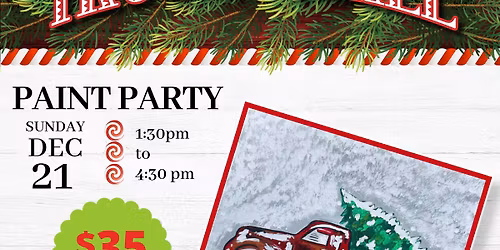 Truck and tree paint party