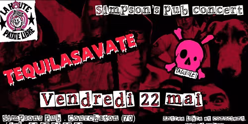 Concert 22 Mai start 21h00 Entr\u00e9e libre Conscient 