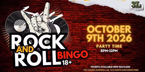ROCK & ROLL BINGO NIGHT!