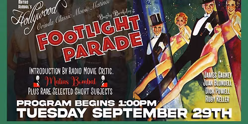 FOOTLIGHT PARADE- Orinda Classic Movie Matinee
