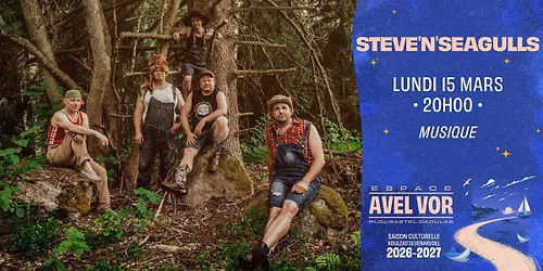 Steve'n'Seagulls \u00b7 15\/03\/27 \u00b7 Espace Avel Vor