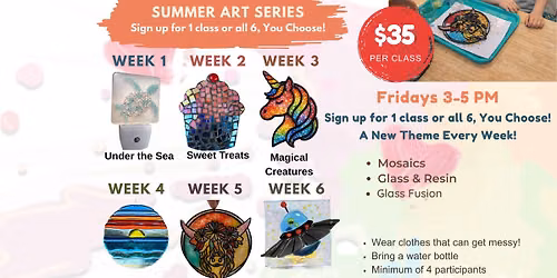 Kids All Things Glass Summer Art Series