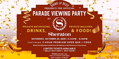 Krewe of Boo Parade Viewing Party at the Sheraton