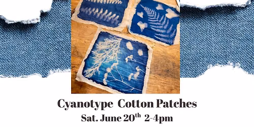 Cyanotype Cotton Patches