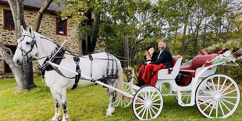 CHRISTMAS Victorian Couples CARRIAGE RIDES in Downtown Bethlehem, Pa