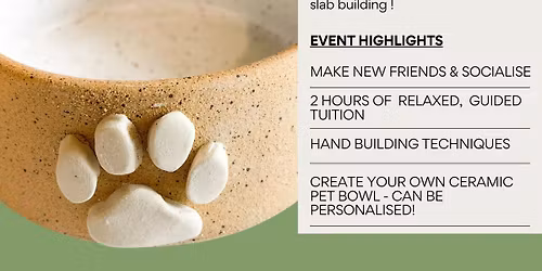 Make your own ceramic pet bowl!