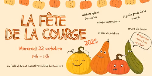 F\u00eate de la Courge - Mercredi 22 octobre