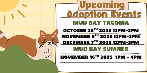 Sumner Mud Bay Adoption Event!