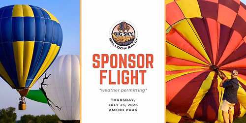 Big Sky Balloon Rally Sponsorship Flight