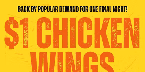 $1 Wing Night @ BB\u2019s \ud83c\udf57