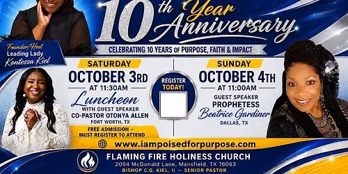 Poised For Purpose 10th Year Anniversary Luncheon
