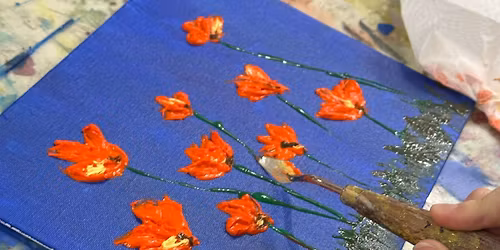 Palette Knife Poppies