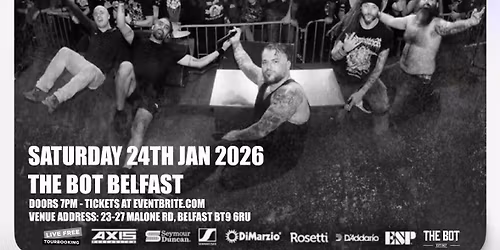 CHOP SUEY \/\/ Slip-NOT \/\/ The Violent Inzident at The Bot Belfast 24\/1\/26 - Tickets on sale now*