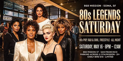 Grown & Sexy 80s Legends Night