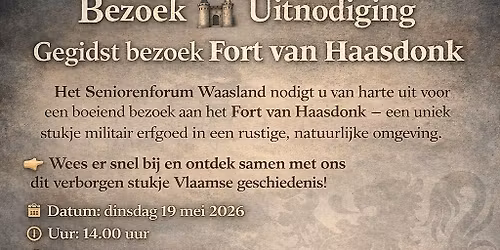 Gegidst bezoek Fort van Haasdonk