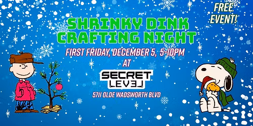 Shrinky Dink Crafting Night at Secret Level