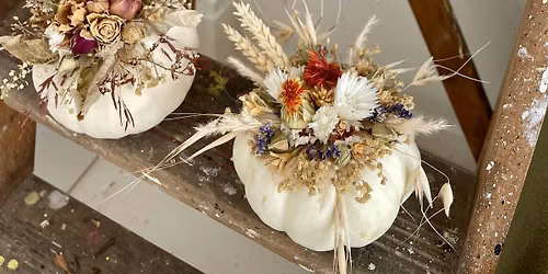Autumn Dried Flower Pumpkin Decorating Workshop