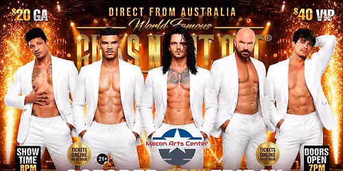 Oct 30th: Macon, GA - GIRLS NIGHT OUT AUSTRALIA TAKEOVER at Macon Arts Center