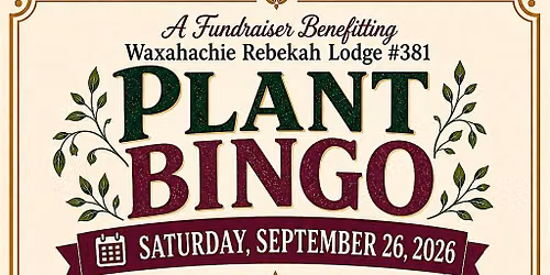 Plant Bingo Fundraiser - Wine a Little, Bingo a Lot, 3:00-5:00 PM