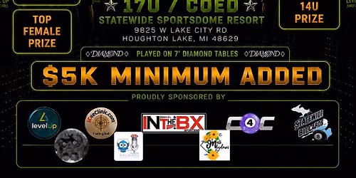 \u26a1\ufe0fTHUNDERDOME\u26a1\ufe0f- LEVEL UP 9BALL JUNIOR OPEN 