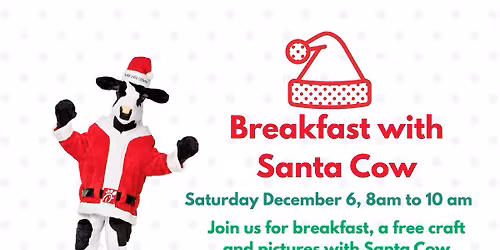 Pictures with Santa Cow