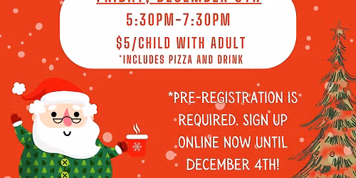 Pizza & PJ's with Santa 