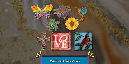 Crushed Glass Resin Suncatchers Workshop