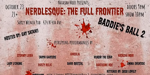 Nerdlesque: The Full Frontier... Baddie's Ball 2!